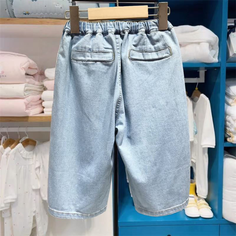 Dječje široke hlače od pamuka, jednostavan stil, 100% pamuk, za djecu 3–8 godina, proljeće i jesen.