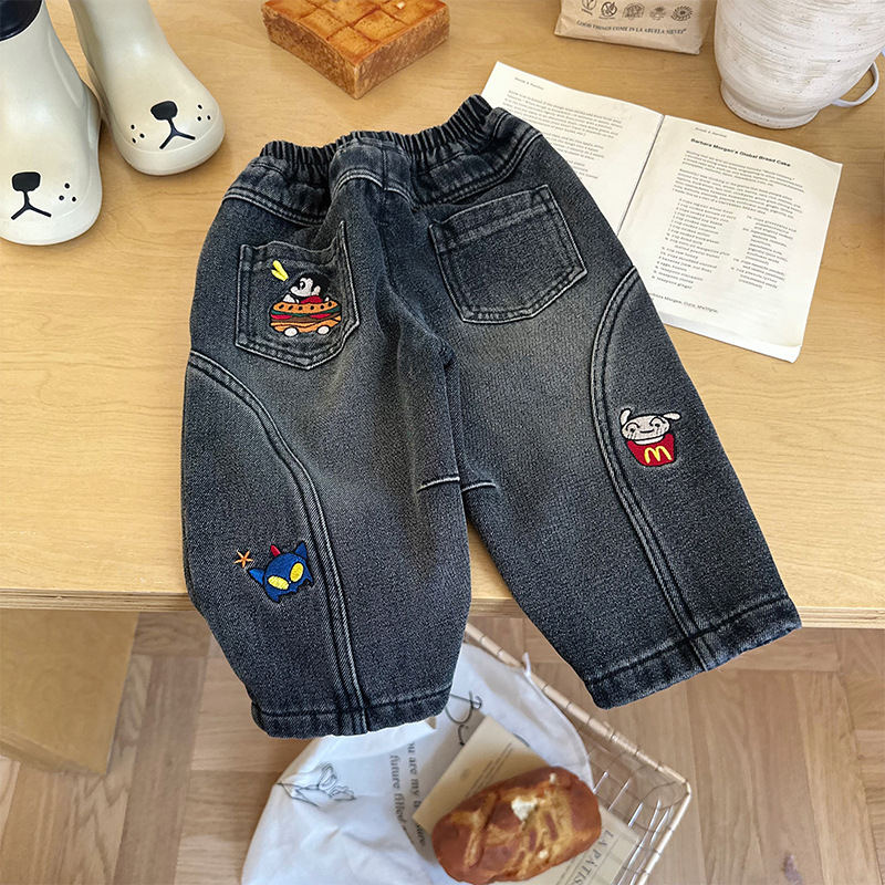 Laste teksad veluurvoodriga, Korea stiilis, sügis 2025, 1–3-aastastele