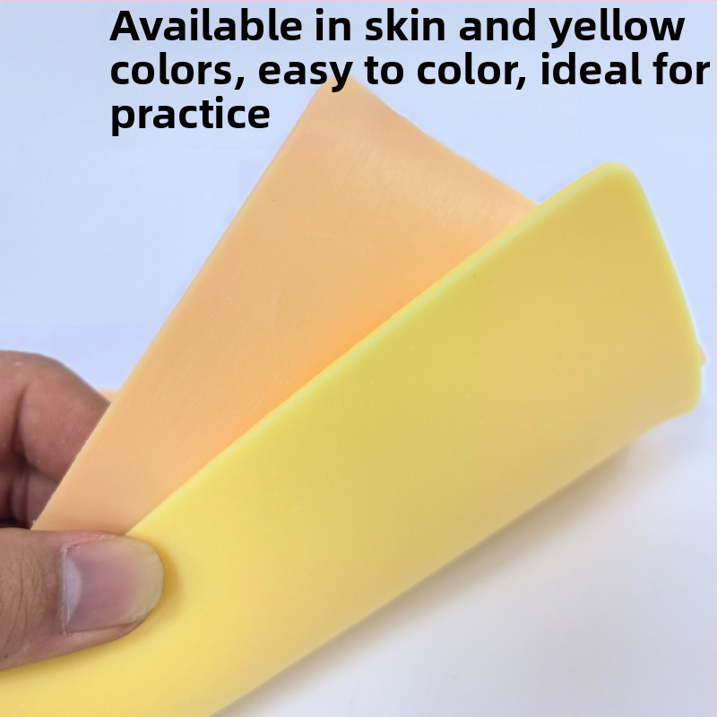 Tatuiruočių treniruoų oda, minkšta silikono danga, 3 mm storis, tuščias paviršius antakių tatuiravimui, pradedantiesiems