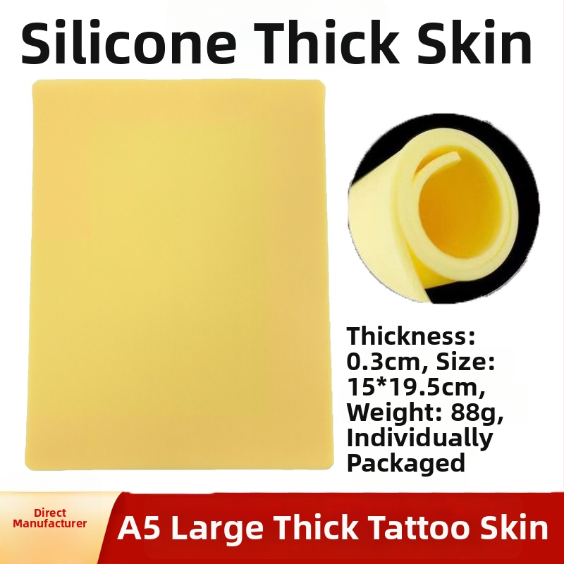 Tatuiruočių treniruoų oda, minkšta silikono danga, 3 mm storis, tuščias paviršius antakių tatuiravimui, pradedantiesiems