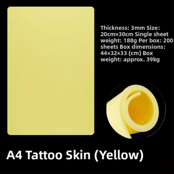 Tattoo praktikos oda – Silikonas, Bendro pobūdžio, Kilmės vieta: Guangzhou, Produkto kodas: Tattoo Practice Skin