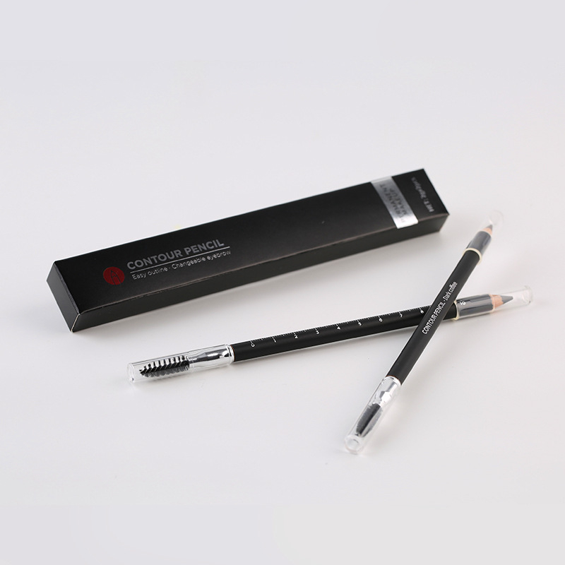 Topeltpeaga manuaalne kosmeetiline tätoveerimispliiats kulmude ja silmajoone jaoks, Famisoo bränd, poolpüsiv positsioneerimine