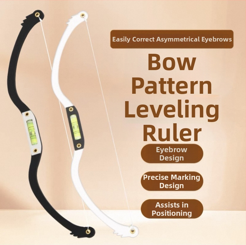 Antakių dizaino įrankis su lygiu ir simetrijos linija polupermanentiniam antakių dažymui - Prekės ženklas: vietinis ženklas; Tinka visiems; Nėra privataus prekinio ženklo.