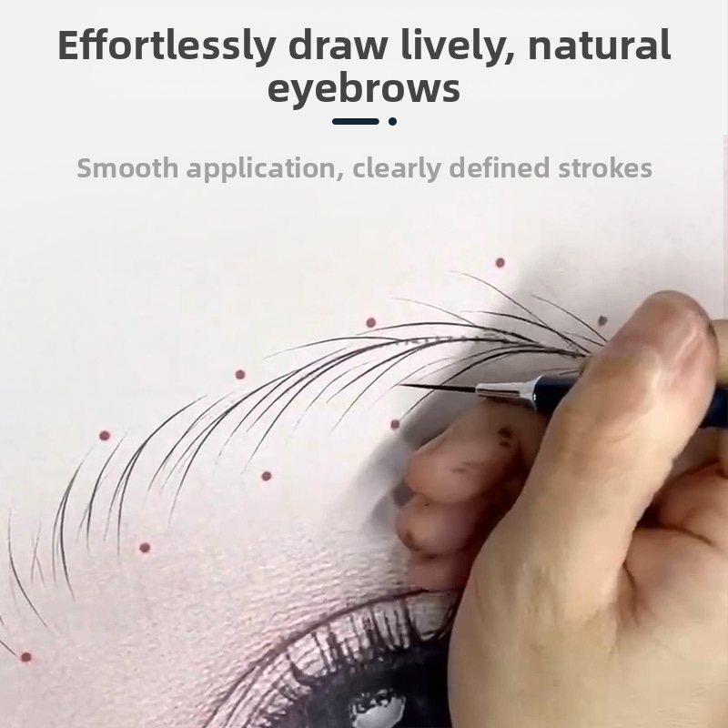 Antakių kontūro pieštukas tatuiravimo praktikai – makiažo meistrų įrankis antakių dizainui