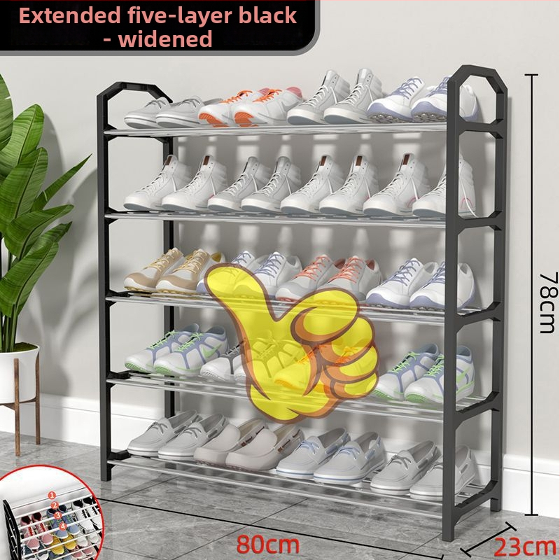 Metalinė daugiasluoksnė batų lentyna, paprasto ir šiuolaikiško stiliaus, tinkama įėjimui arba bendrabutyje, su nuimamu dizainu