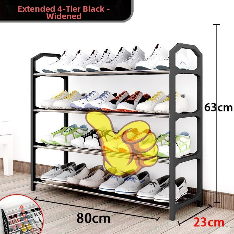 Metalinė daugiasluoksnė batų lentyna, paprasto ir šiuolaikiško stiliaus, tinkama įėjimui arba bendrabutyje, su nuimamu dizainu