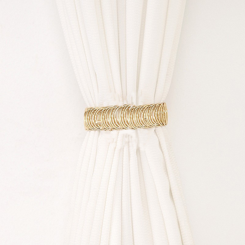 Метална завесна закопчалка с пружинен пръстен, без пробиване, декоративна