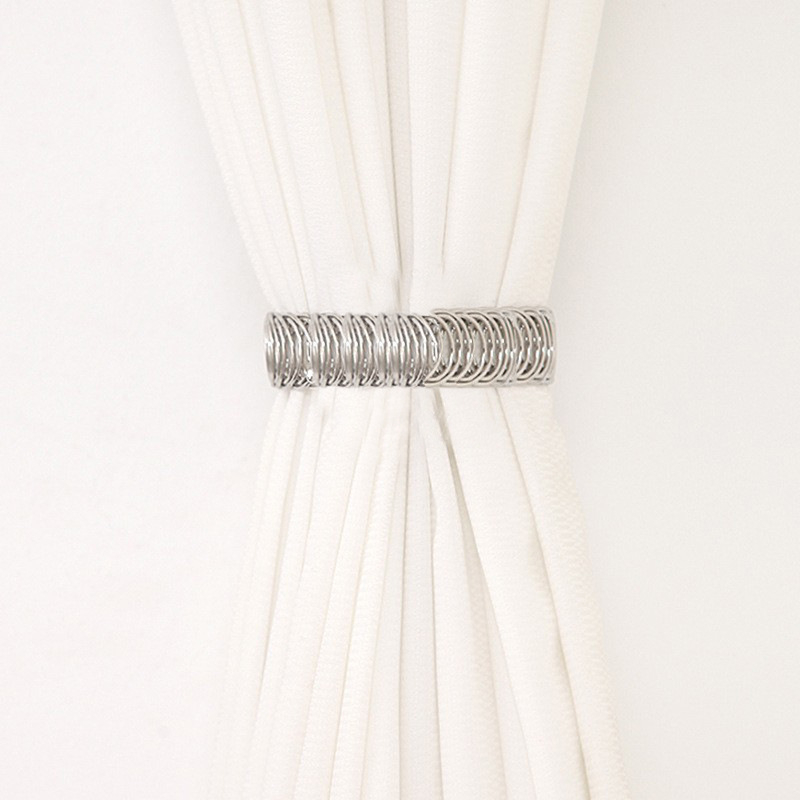 Метална завесна закопчалка с пружинен пръстен, без пробиване, декоративна