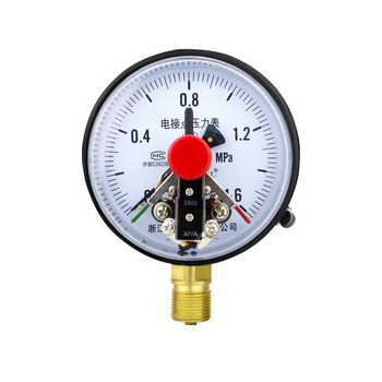 Elektrinis kontaktinis slėgio matuoklis YXC100, srieginis prijungimas, tikslumas 1.6, darbinė temperatūra -40 °C iki 70 °C