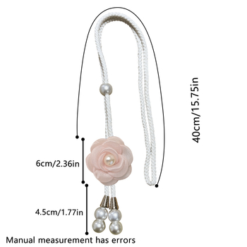 No. 2 Camellia függönykötő, poliészter szál, modern minimalista dizájn, univerzális illeszkedés, testreszabás nélkül