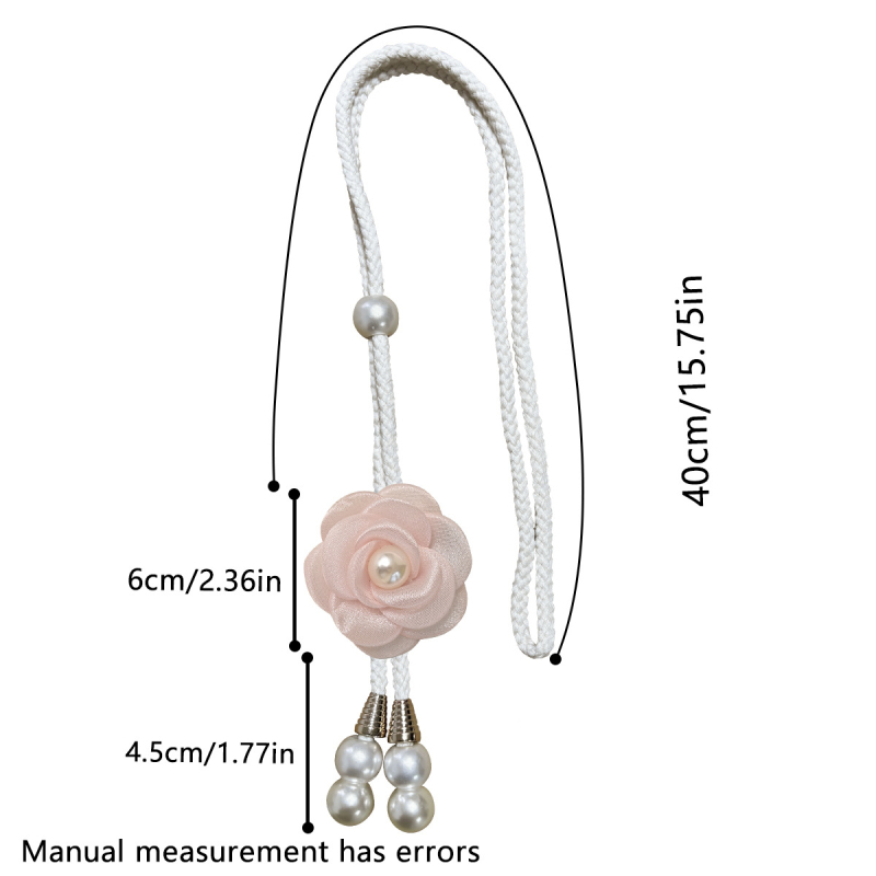 No. 2 Camellia függönykötő, poliészter szál, modern minimalista dizájn, univerzális illeszkedés, testreszabás nélkül