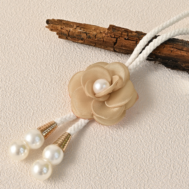 No. 2 Camellia függönykötő, poliészter szál, modern minimalista dizájn, univerzális illeszkedés, testreszabás nélkül