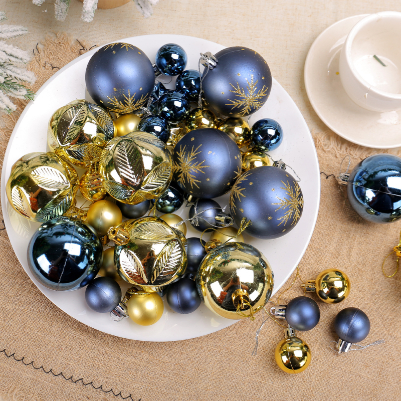 Пластмасова коледна топка със електроплакиран финиш, специална форма, закачалка за коледно дърво, модерен минималистичен стил, полу-механичен и полу-ръчен процес