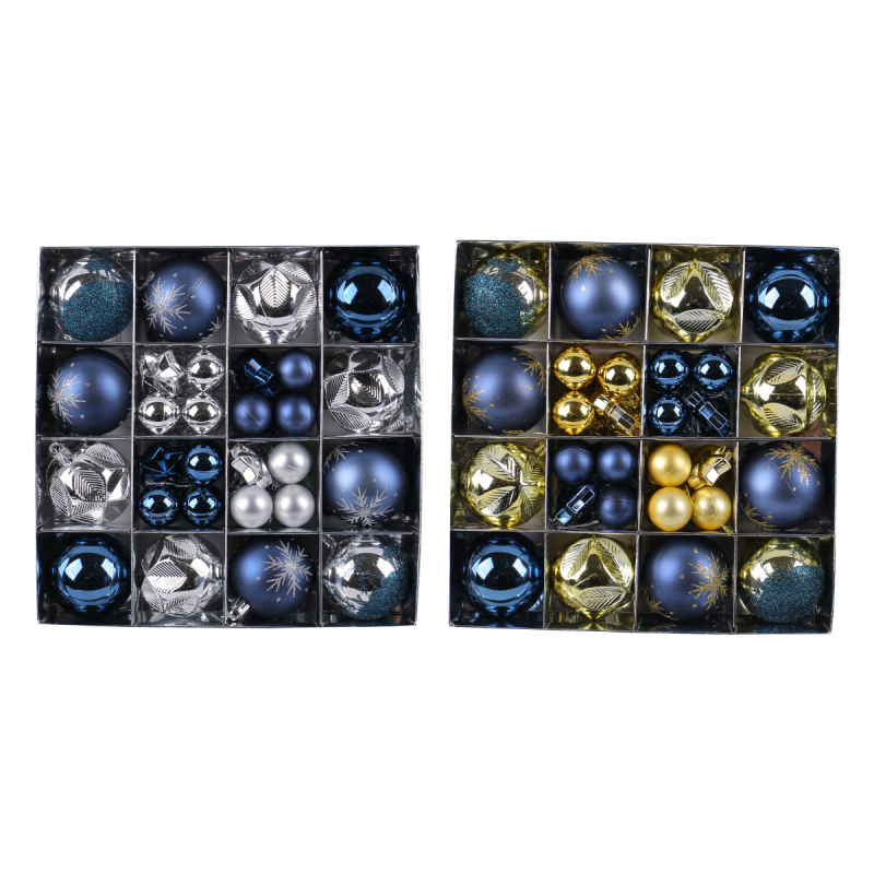 Пластмасова коледна топка със електроплакиран финиш, специална форма, закачалка за коледно дърво, модерен минималистичен стил, полу-механичен и полу-ръчен процес