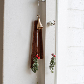 Метален висящ звън за Коледа — винтидж стил, персонализируем, коледен подарък (Метал; Винтидж; Персонализируем; Коледен подарък)