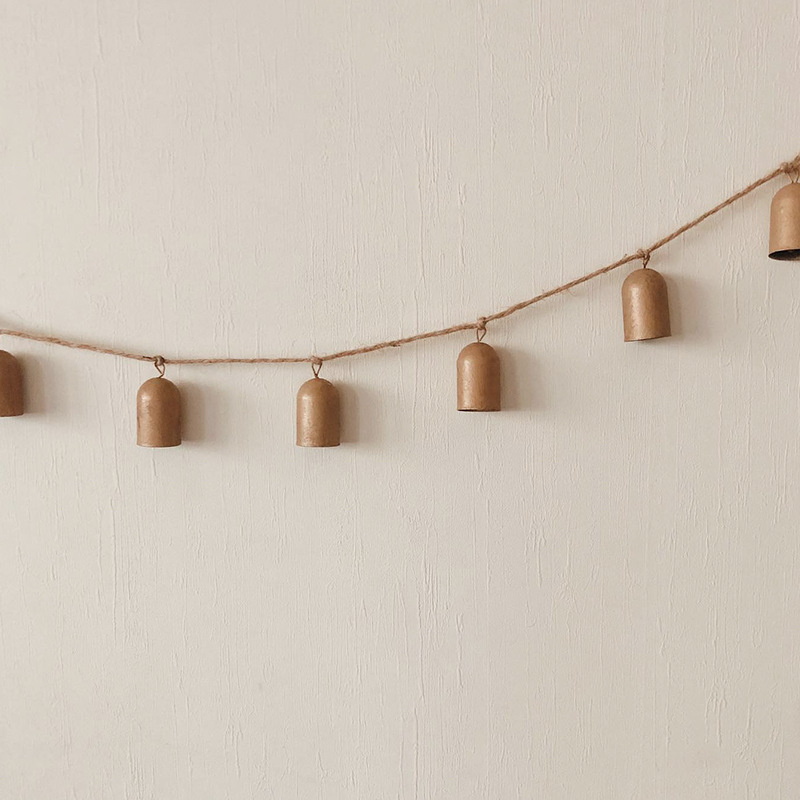 Метален висящ звън за Коледа — винтидж стил, персонализируем, коледен подарък (Метал; Винтидж; Персонализируем; Коледен подарък)