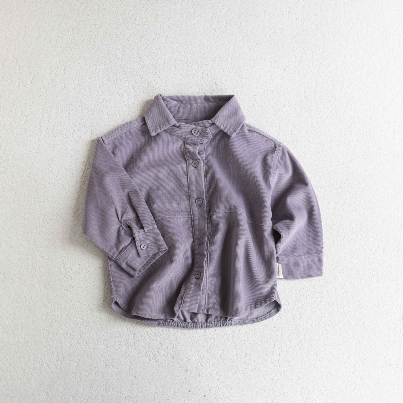 Dječja corduroy jakna, korejski stil, rever ovratnik, 95% pamuk, dugi rukavi