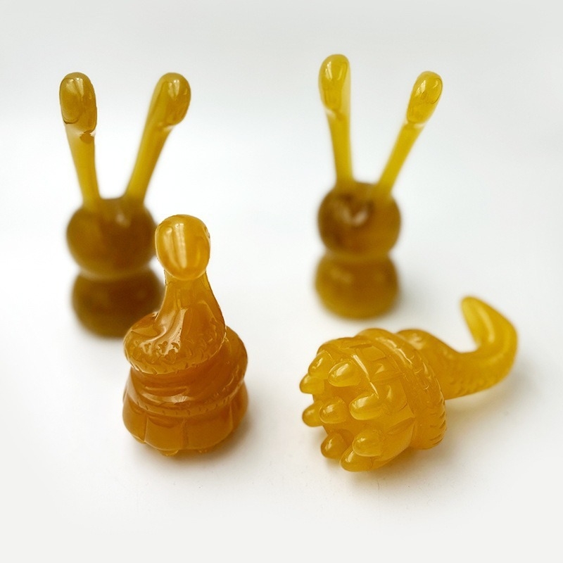 Masažna štapić od prirodne smole za lice - prenosni alat za gua sha, akupunkturu i povlačenje tetiva, prilagodljive postavke, težina 0.2