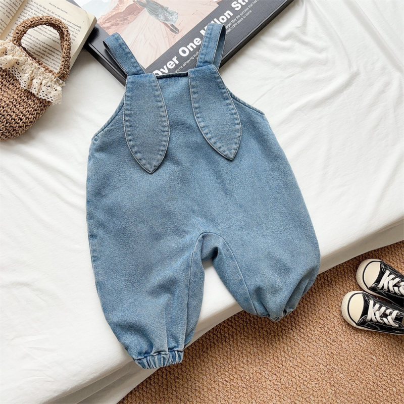 Dječji dvodijelni set od pamuka, denim stil, dugi rukav, jesen