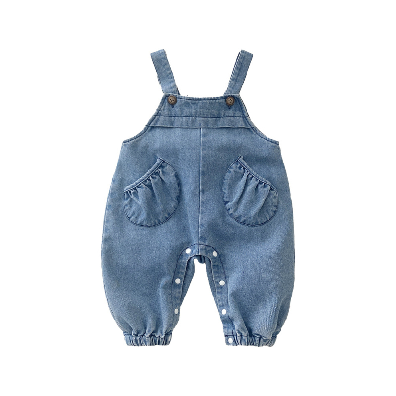 Dječji dvodijelni set od pamuka, denim stil, dugi rukav, jesen