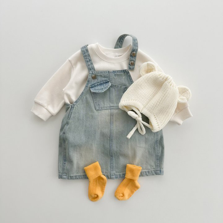 Korejiško stiliaus mergaičių tiesios suknelės, 95% medvilnė, ruduo 2023, amžius 3–8 metai