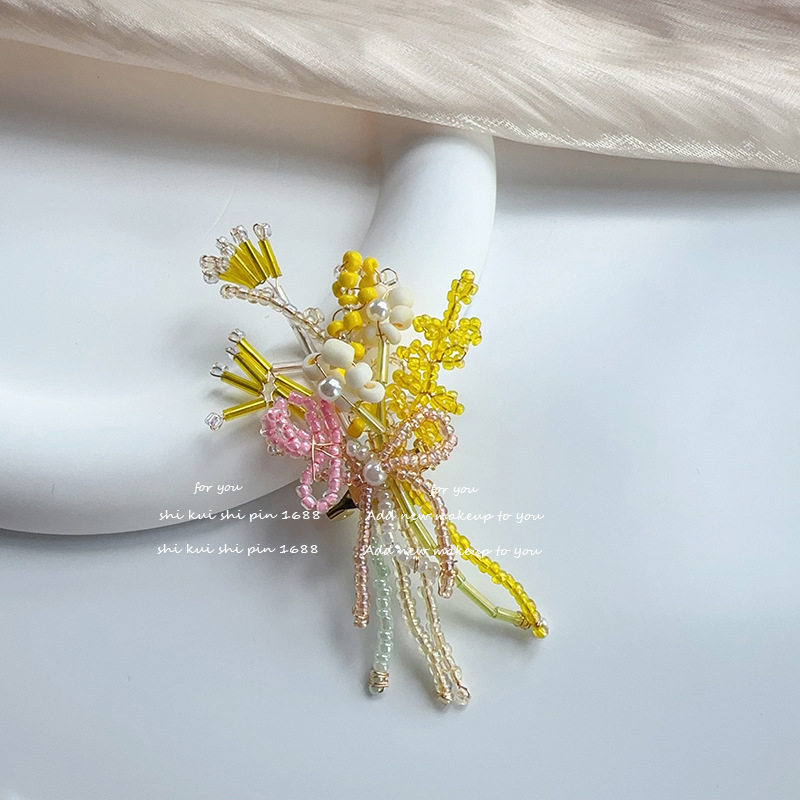 Metalna broš od metala, geometrijski oblik, ljepilo-obrada, funkcija stezanja struka, pastoralni stil, svježe i slatko