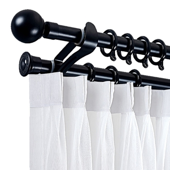 Римска пръчка за завеси JFL-Y02, алуминиева сплав, модерен минималистичен стил, скандинавски дизайн, страничен монтаж