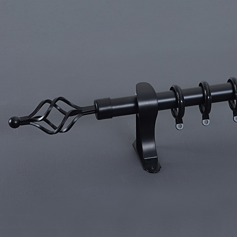 Римска пръчка за завеси JFL-Y02, алуминиева сплав, модерен минималистичен стил, скандинавски дизайн, страничен монтаж