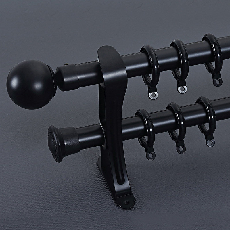 Римска пръчка за завеси JFL-Y02, алуминиева сплав, модерен минималистичен стил, скандинавски дизайн, страничен монтаж