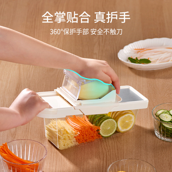 Daugiafunkcinis virtuvės daržovių pjaustytuvas, rankinis šlifavimo ir pjaustymo įrankis, 304 nerūdijantis plienas, 2025 m. paleidimas