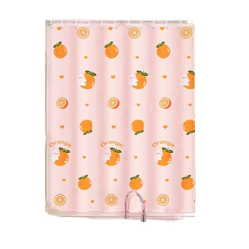 Aizkari ar riņķiem uzstādīšanai – daļēji tumša, karikatūru druka uz loga stūra, poliesters, druka, pastorālais stils, roku mazgāšana, piemērota dzīvojamajai istabai un balkonam