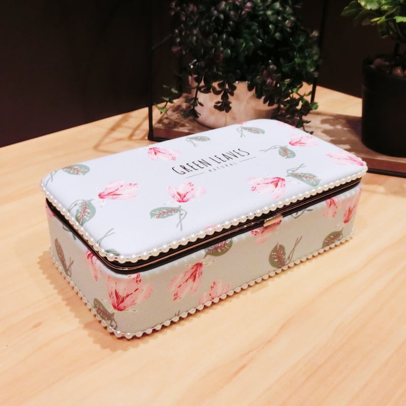 Rotaslietu kastīte - ādas, cieta, smaidiņa raksts, modelis MG-224, specifikācija 0154