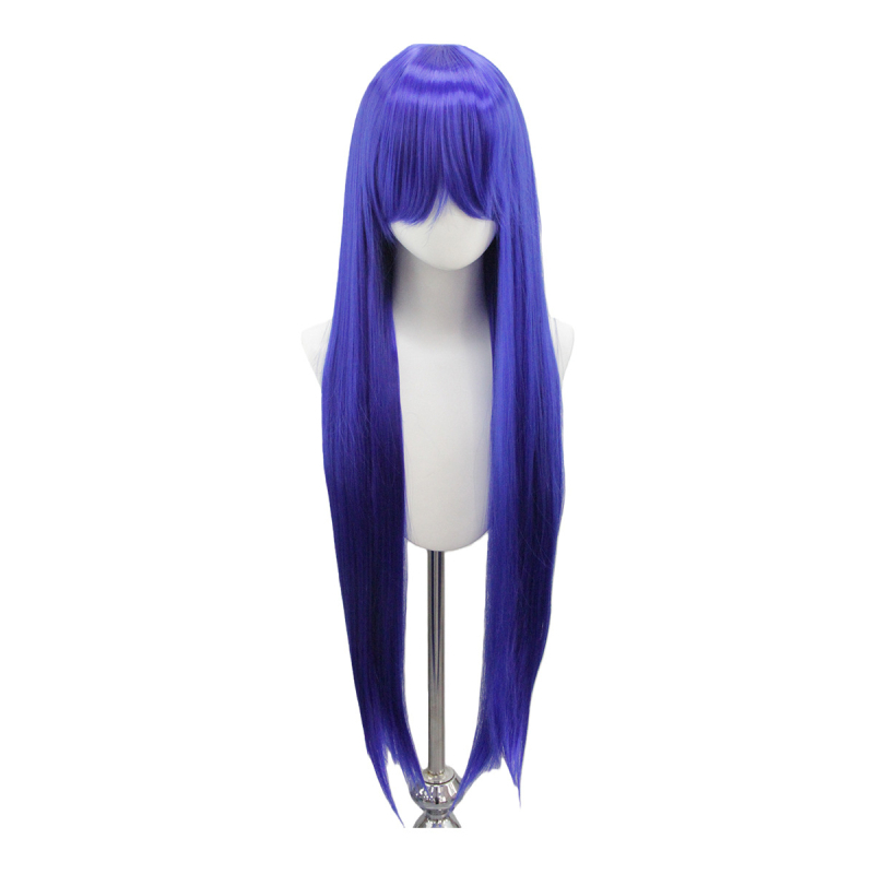 Garā taisna parūka ar bangsām, sintētiskas šķiedras, krāsošana un perm drošas, universāla pielāgojamība