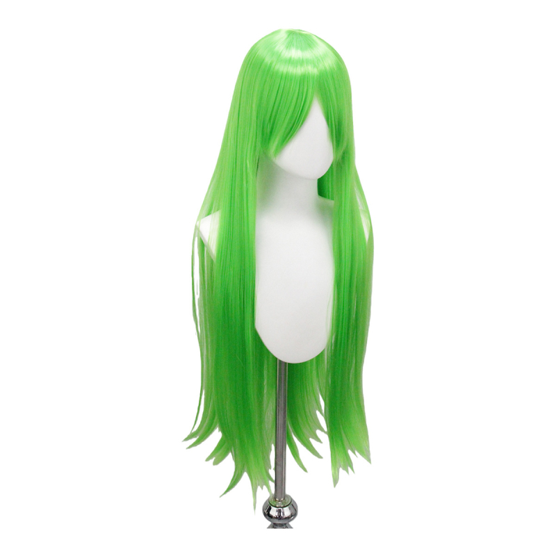 Garā taisna parūka ar bangsām, sintētiskas šķiedras, krāsošana un perm drošas, universāla pielāgojamība