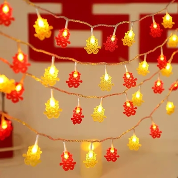 LED dekoratyvinė lemputė grandinė su Dvigubos Laimės motyvu vestuvėms ir lauko dekoracijoms | IP44 | 220V | San'an LED lustas | 50 000 val. tarnavimo laikas