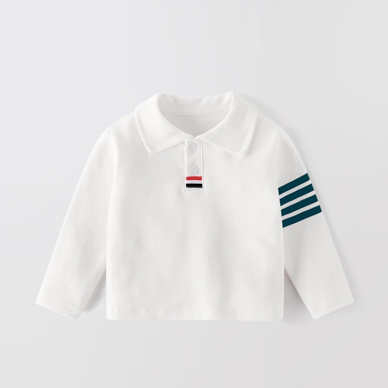 Dječje polo majice Kuwa mi u korejskom stilu, s ovratnikom tipa lapel, dugi rukav, 95% pamuk