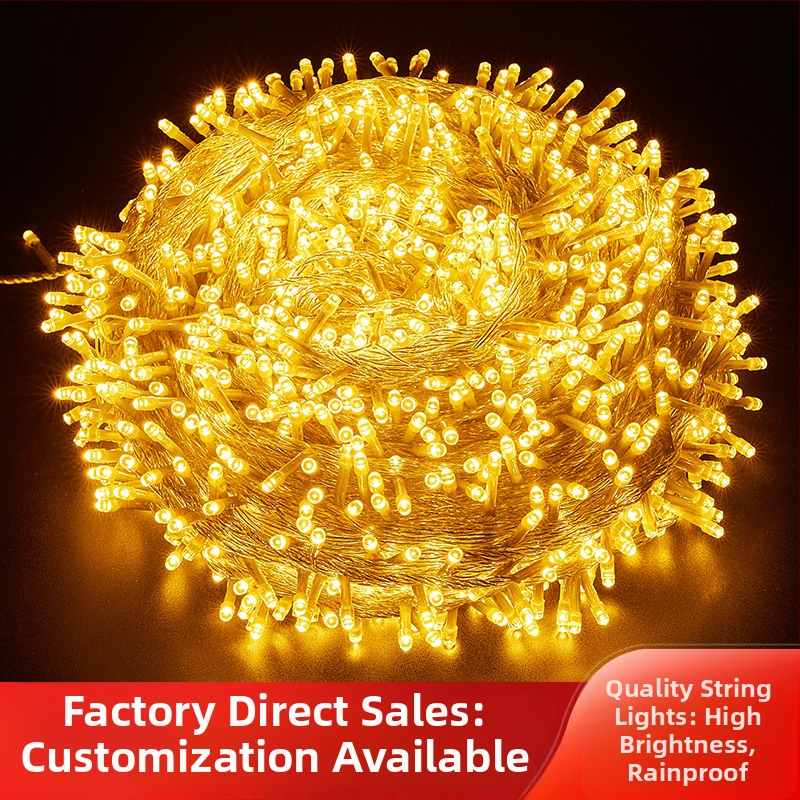 Kalėdinės LED girliandos lauko naudojimui, IP65, reguliuojamas šviesumo lygis, 220V