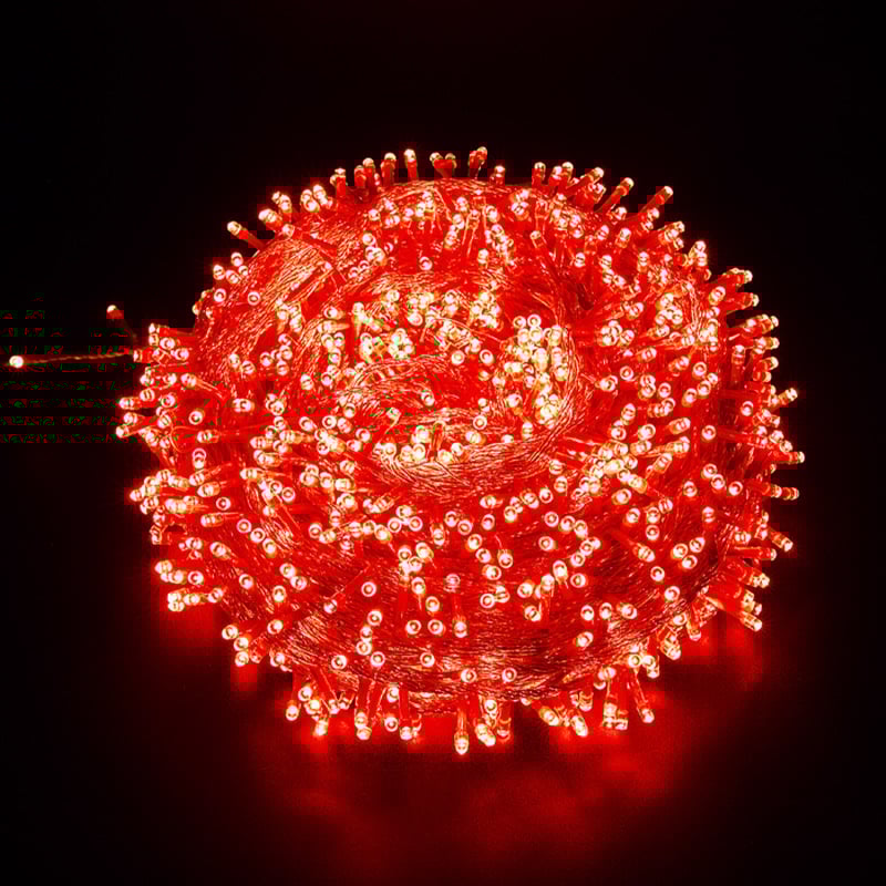 Kalėdinės LED girliandos lauko naudojimui, IP65, reguliuojamas šviesumo lygis, 220V