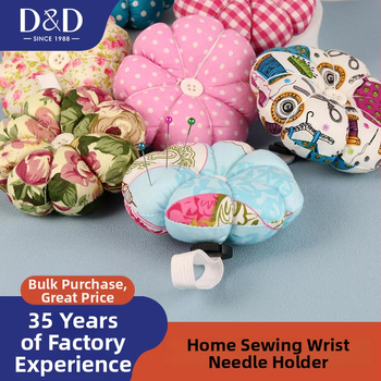 ķirbja formas šūšanas adatu turētājs – DIY adatu ievietošana un diegu uzglabāšana, plaukstas locītavas spilvens, karikatūru stils, zīmols D&D, iepakojums 1 gab., bruto svars 0,028 kg