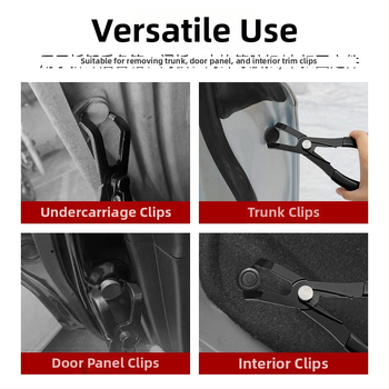 Kliešte na demontáž vnútorných panelov auta — protišmyková rukoväť z PVC, oceľ s uhlíkom
