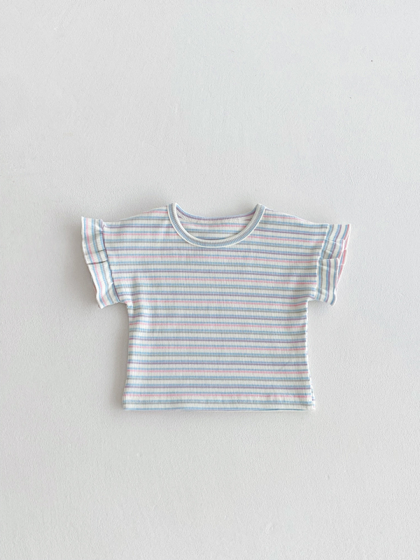 Korejski stil dvodijelni set za bebe djevojčice – jagoda denim uzorak, ljeto, 1-3 godine