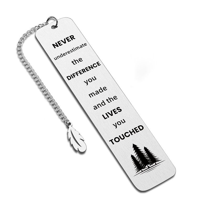 Μεταλλικοί σελιδοδείκτες από ανοξείδωτο ατσάλι με χάραξη, χάραξη με λέιζερ, προσθήκη λογότυπου, δημιουργικά και καλλιτεχνικά δώρα, σελιδοδείκτες από τιτάνιο.