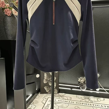 Ženski hoodie s blok boja, kratak top s raglan rukavima, plus veličina, jesen 2025, korejskog stila