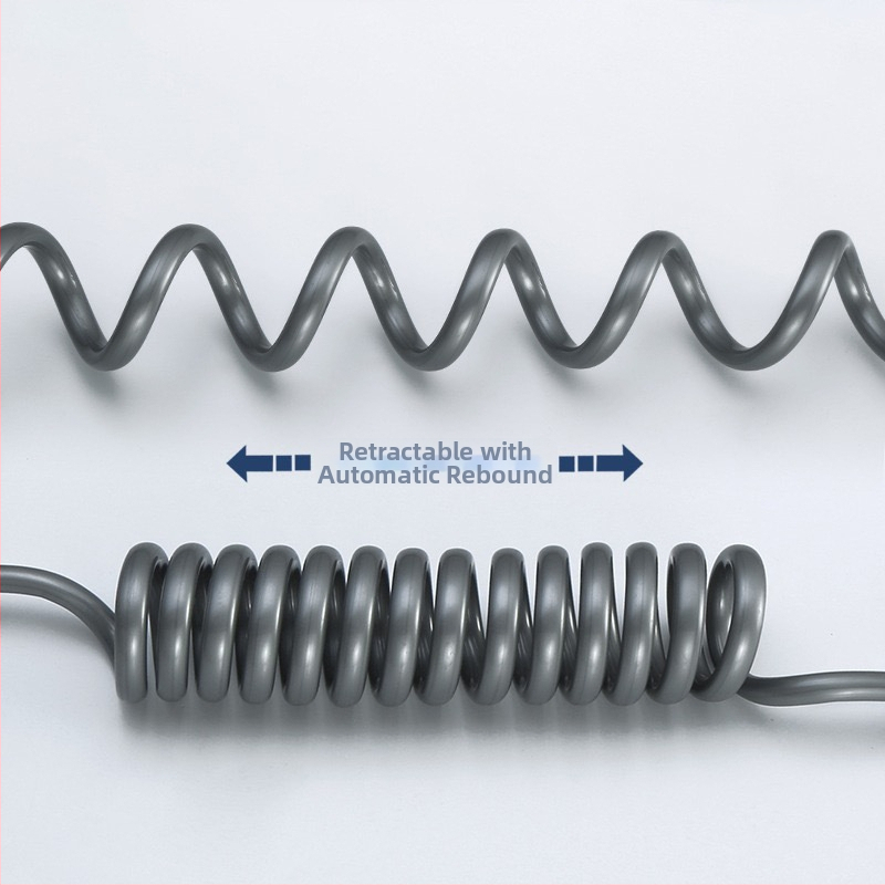 Toiletes smidzinātājs ar PU šļauku, spirālveida uzstādīšana, mūsdienīgs minimālisma stils