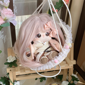 Lutkas parūka — Korejas stils, viļņotas mati, karstuma izturīgas šķiedras, zīdaina tekstūra, Qi bangs