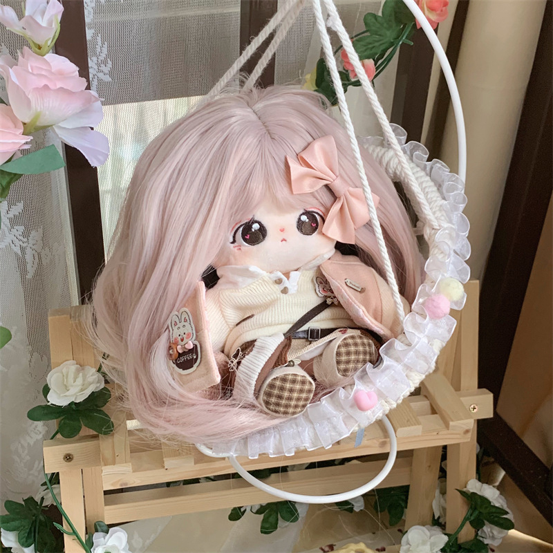 Lutkas parūka — Korejas stils, viļņotas mati, karstuma izturīgas šķiedras, zīdaina tekstūra, Qi bangs