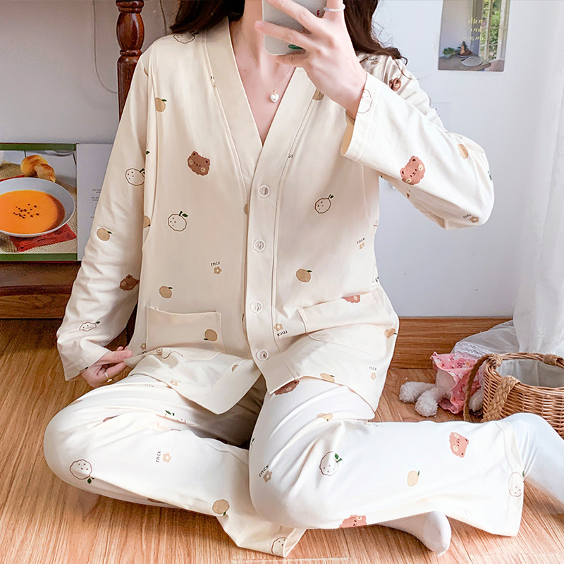 Žindymo kardiganas iš 100% medvilnės, laisvas stilius, ilgomis rankovėmis, visoms sezonoms