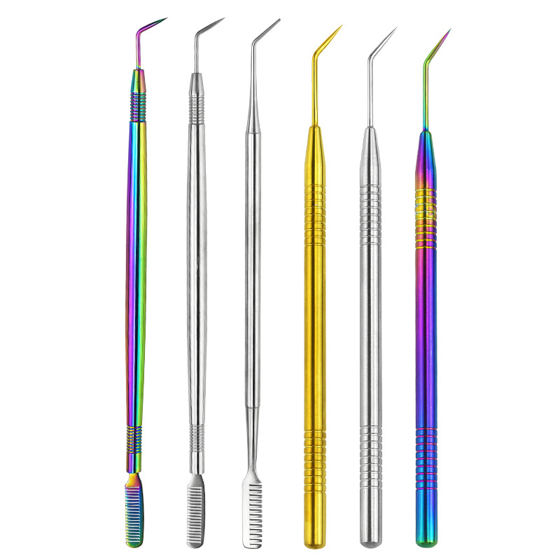 Σετ εργαλείων περιποίησης βλεφαρίδων από ανοξείδωτο ατσάλι – ραβδάκι επιλογής βλεφαρίδων και χτένα, γενική χρήση, προέλευση Yangjiang