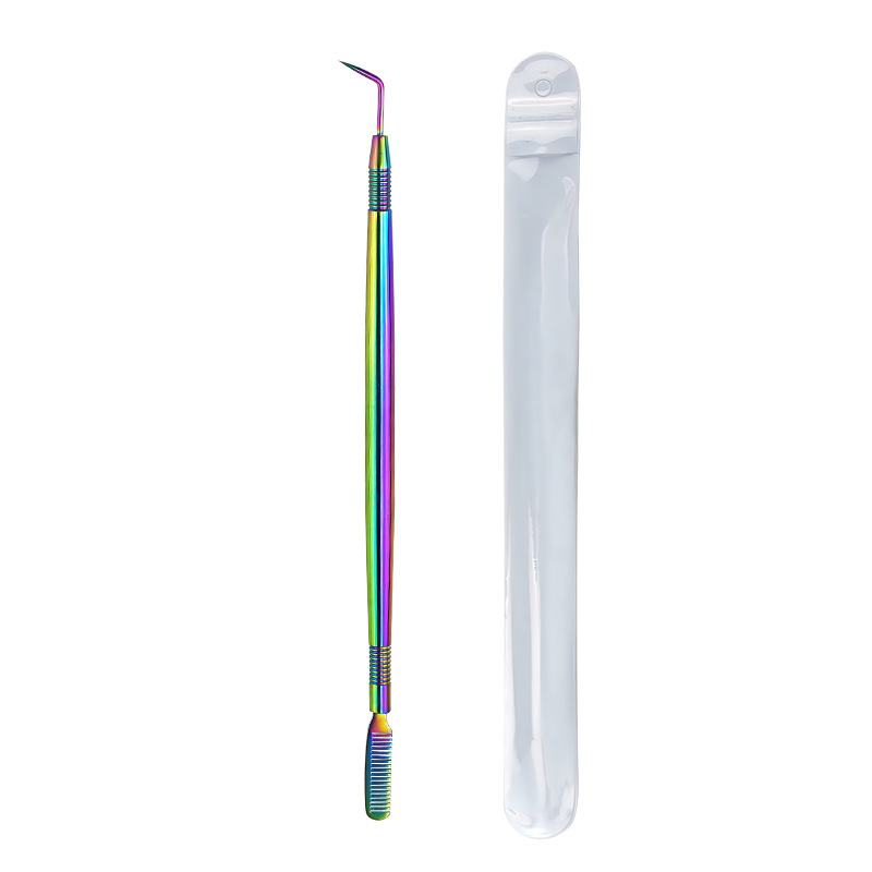 Σετ εργαλείων περιποίησης βλεφαρίδων από ανοξείδωτο ατσάλι – ραβδάκι επιλογής βλεφαρίδων και χτένα, γενική χρήση, προέλευση Yangjiang