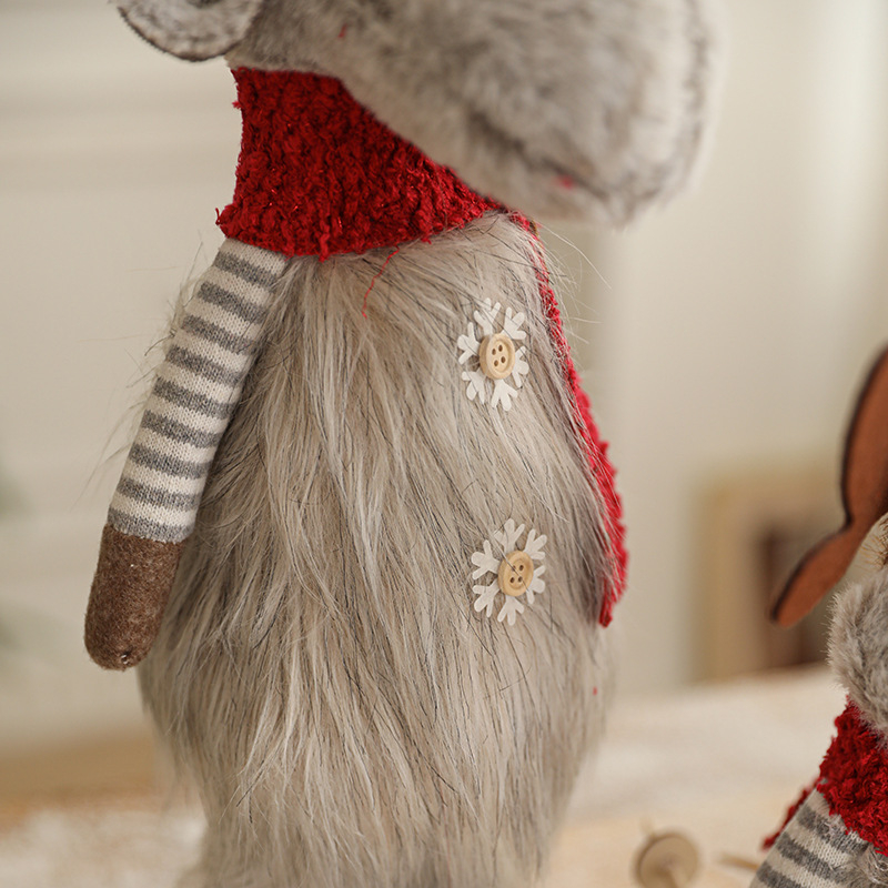 Jõulupõhjapõdrast plüüšnukk sobib jõulupuu ja vitriinide dekoratsiooniks, materjal: kangas, stiil: karikatuur ja kaasaegne kunst, bränd Hong Kong Heng